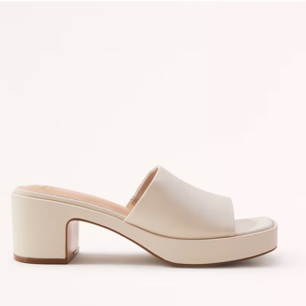 Abercrombie Retro Mule Platform Heels